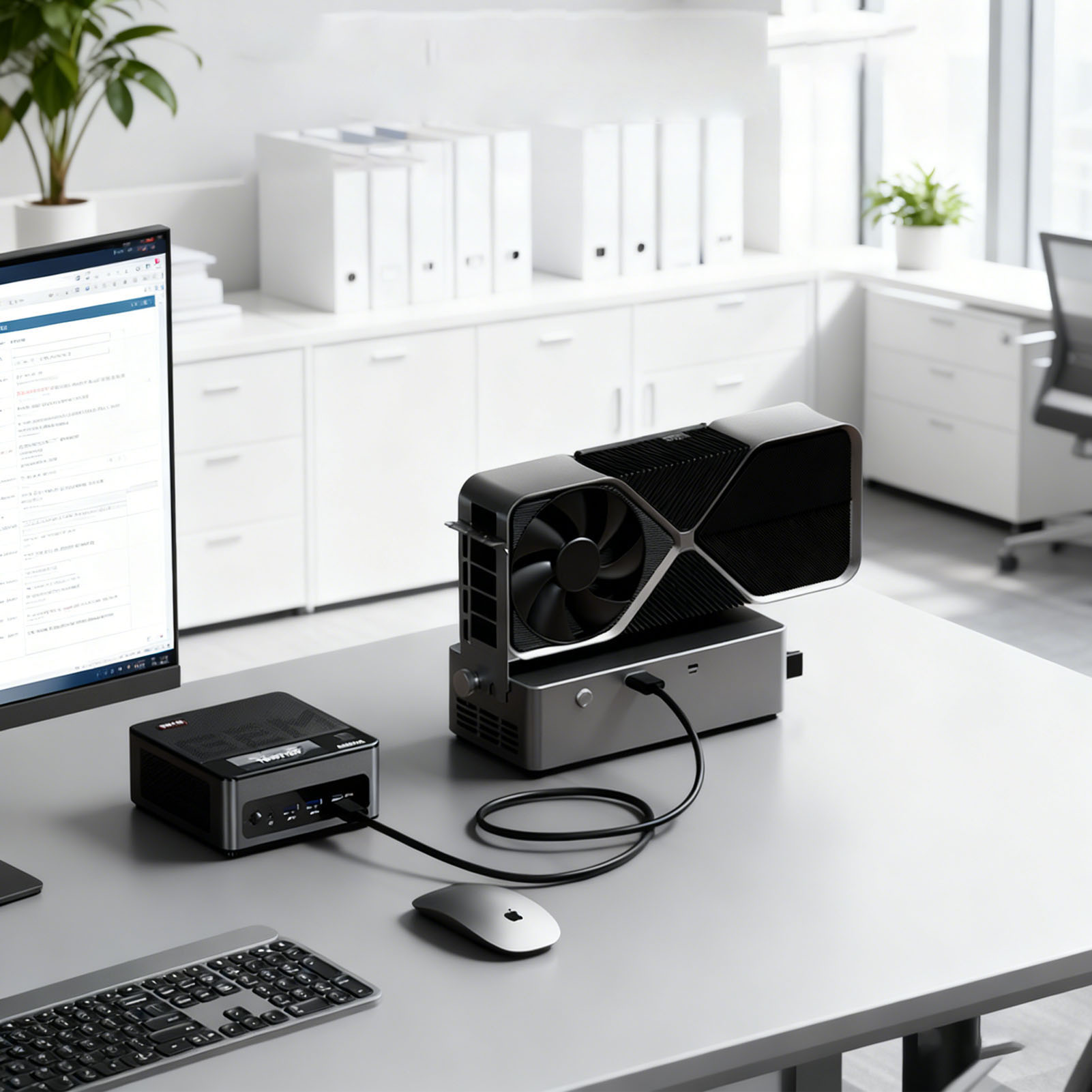 800W PSU PCIe 4.0 X4 External  - Oculink Egpu Dock Graphics Card ulasan dan harga