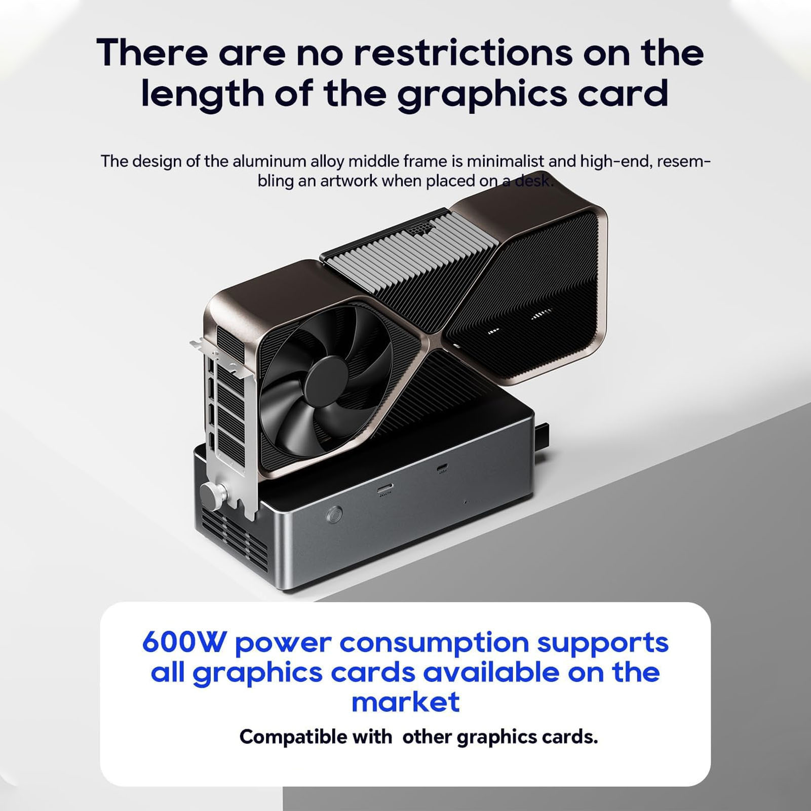 800W PSU PCIe 4.0 X4 External  - Oculink Egpu Dock Graphics Card ulasan dan harga